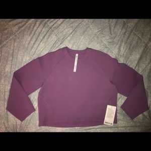 NWT Lululemon AirWrap Crew Wisteria Purple Sz 10